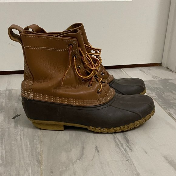 LL Bean Duck Boots Men\'s Tan/Brown sz. 8 main image 6